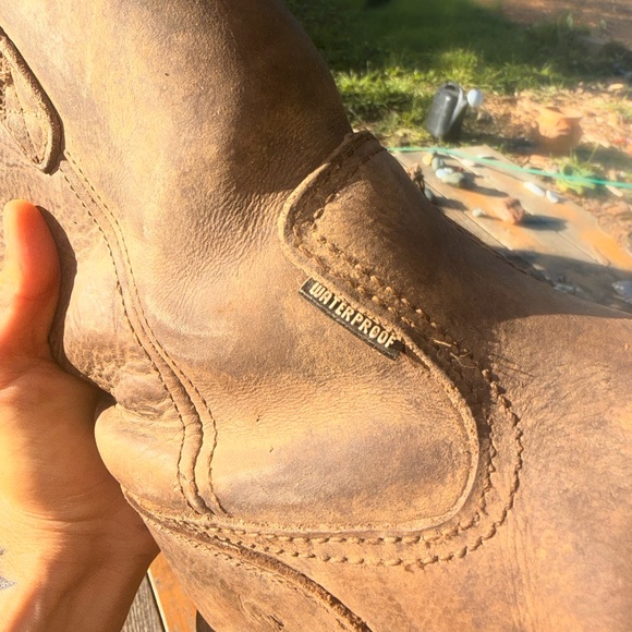 Wolverine Dark Brown Leather Boots - Picture 2 of 9